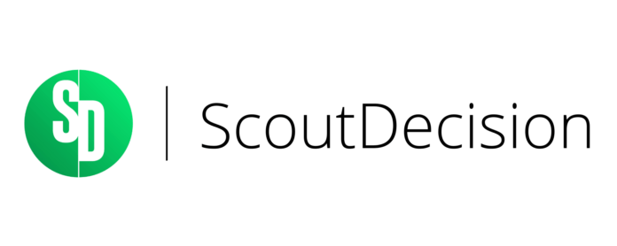 ScoutDecision logo representing a football decision support platform for scouting, recruitment, and performance management.