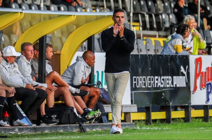 Omar Adlani Omar Adlani directing his team from the touchline during a competitive league match.