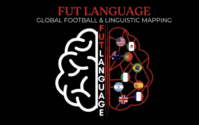 FUT Language visual illustrating multilingual communication and football-specific language education.