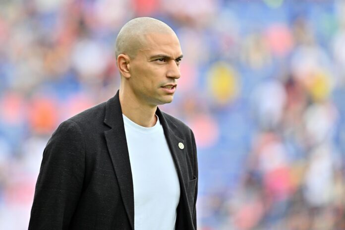 Gökhan Inler, Udinese Calcio Sporting Director, reflecting modern football leadership and executive strategy.