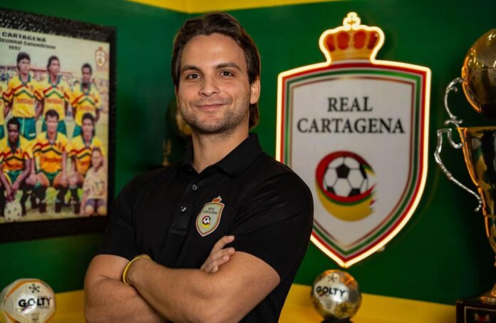 Michael Wennin en Real Cartagena, reflejando liderazgo ejecutivo y desarrollo deportivo del club.