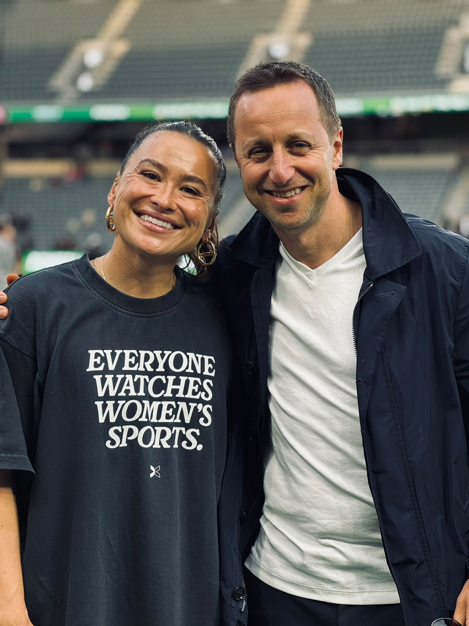 Misha Sher with Ali Riley highlighting the cultural rise and commercial growth of women’s sport.