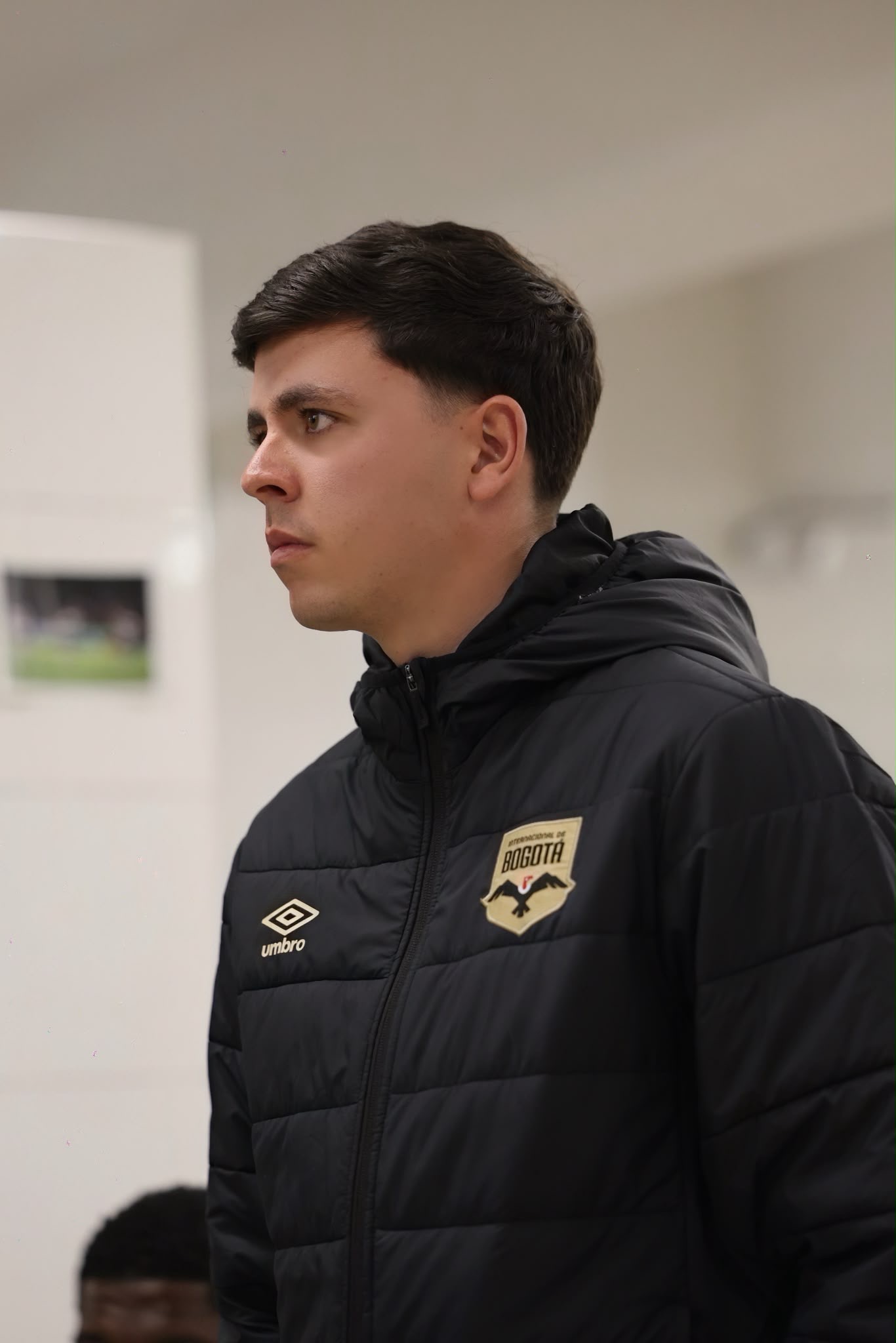 Gonzalo Muñoz Ponce in an Internacional de Bogotá jacket