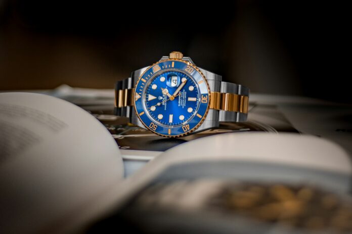 Luxury Rolex watch symbolising status and athlete branding in elite football dressing rooms.