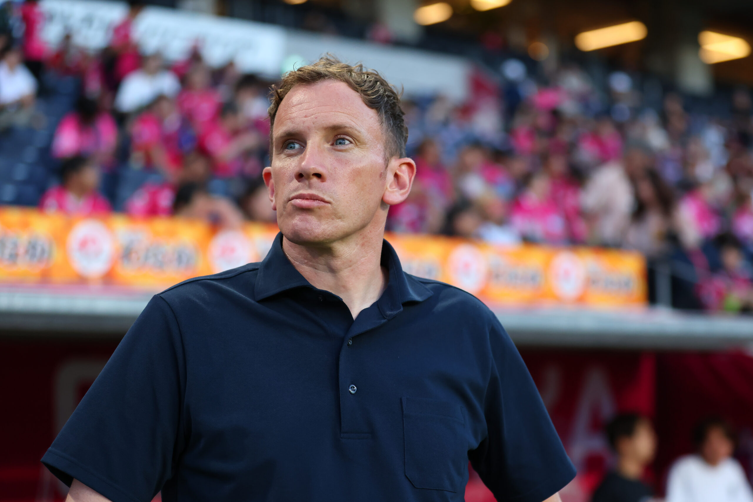 Martyn Williams at Cerezo Osaka’s stadium, where he works across football operations, squad planning and player management.
